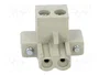 WIELAND Bloque de bornas desmontable hembra 12A gris
