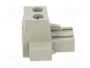 WIELAND Bloque de bornas desmontable hembra 12A gris
