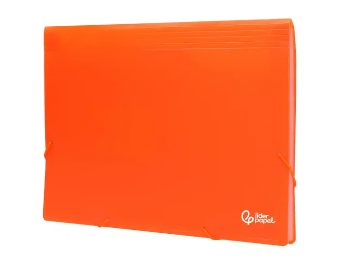 Liderpapel Carpeta clasificadora de fuelle naranja fluor 13 departamentos DIN A4