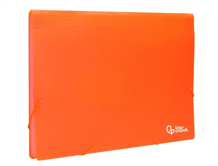 Liderpapel Carpeta clasificadora de fuelle naranja fluor 13 departamentos DIN A4