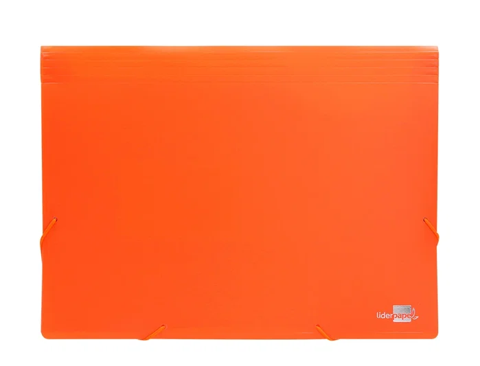Liderpapel Carpeta clasificadora de fuelle naranja fluor 13 departamentos DIN A4 Liderpapel Carpeta clasificadora de fuelle naranja fluor 13 departamentos DIN A4