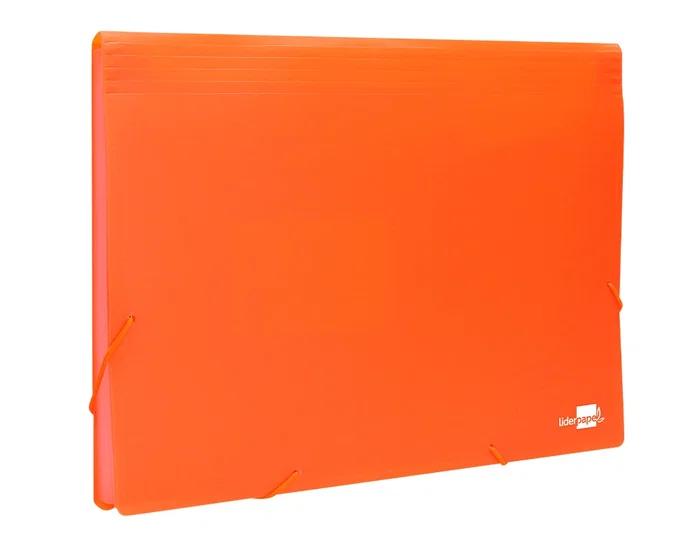 Liderpapel Carpeta clasificadora de fuelle naranja fluor 13 departamentos DIN A4 Liderpapel Carpeta clasificadora de fuelle naranja fluor 13 departamentos DIN A4