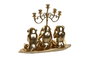 DKD Home Decor Candelabro de Resina Dorado