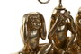 DKD Home Decor Candelabro de Resina Dorado