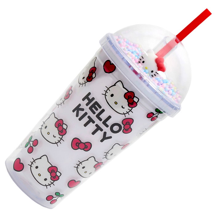 Hello Kitty Taza con pajita de 450 ml