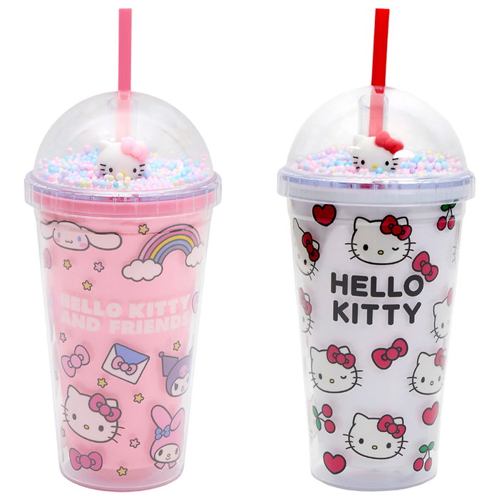 Hello Kitty Taza con pajita de 450 ml