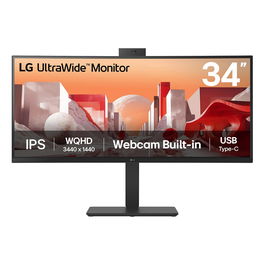 LG 34BA85QE-B Monitor Curvo IPS WQHD 34" 3440x1440 21:9 5ms 60Hz HDR10 HDMI DP USB-C Altavoces Incorporados