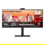 LG 34BA85QE-B Monitor Curvo IPS WQHD 34" 3440x1440 21:9 5ms 60Hz HDR10 HDMI DP USB-C Altavoces Incorporados