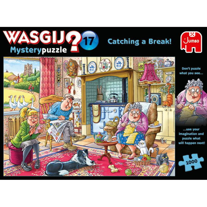 Jumbo Wasgij Mystery 17 Friede, Freude, Eierkuchen Puzzle 1000 Piezas (19175) - Serie Wasgij Original en Alemán