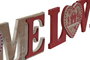 DKD Home Decor Decoración MDF Love/Home 40x1x12,5 Surtido 2 Unidades