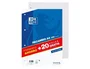 Oxford Recambio de Papel A4 Cuadriculado 4x4 mm con Margen, 100 Hojas (80+20 Gratis)