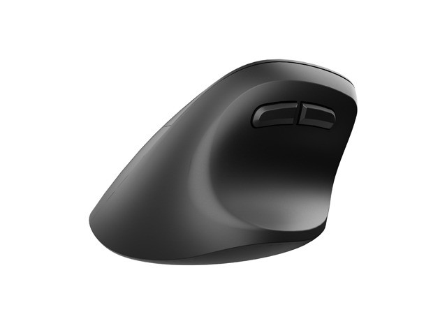 Natec Crake 2 Mouse Vertical Inalámbrico Ergonómico para Zurdos, 2400 DPI, 6 Botones, Bluetooth 5.2/2.4 GHz