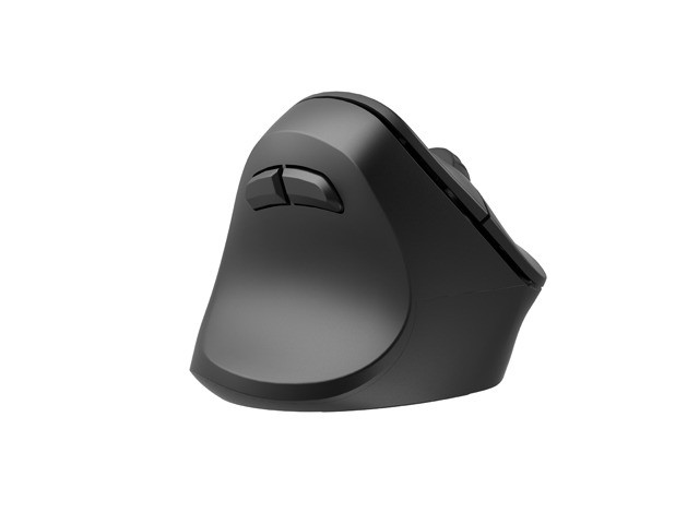 Natec Crake 2 Mouse Vertical Inalámbrico Ergonómico para Zurdos, 2400 DPI, 6 Botones, Bluetooth 5.2/2.4 GHz