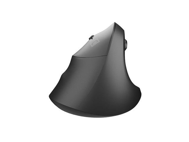 Natec Crake 2 Mouse Vertical Inalámbrico Ergonómico para Zurdos, 2400 DPI, 6 Botones, Bluetooth 5.2/2.4 GHz