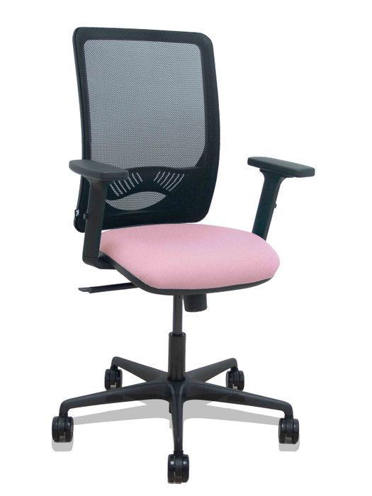 PIQUERAS Y CRESPO Silla Zulema con Mecanismo Sincro, Asiento Rosa y Respaldo Negro PIQUERAS Y CRESPO Silla Zulema con Mecanismo Sincro, Asiento Rosa y Respaldo Negro