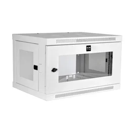 Tripp Lite SRW6UWG Gabinete Rack 6U de Pared, Blanco, 19", con Ventana de Acrílico, Cerradura, 91 kg de Capacidad, para Switch/Equipo de Red, Incluye Rieles
