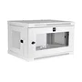 Tripp Lite SRW6UWG Gabinete Rack 6U de Pared, Blanco, 19", con Ventana de Acrílico, Cerradura, 91 kg de Capacidad, para Switch/Equipo de Red, Incluye Rieles