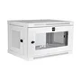 Tripp Lite SRW6UWG Gabinete Rack 6U de Pared, Blanco, 19", con Ventana de Acrílico, Cerradura, 91 kg de Capacidad, para Switch/Equipo de Red, Incluye Rieles