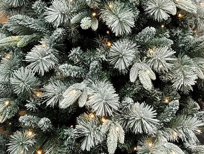 DKD Home Decor Árbol de Navidad Alpina Nevado Verde 96 x 150 x 96 cm