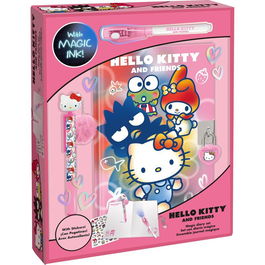 KIDS LICENSING Diario + Bolígrafo Mágico + Bolígrafo Topper Hello Kitty 25,5x20,5cm
