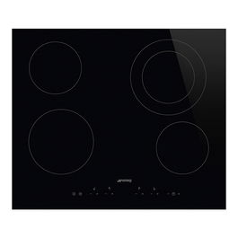 Smeg SE364ETD Placa Vitrocerámica Integrada 60 cm 4 Zonas Negro