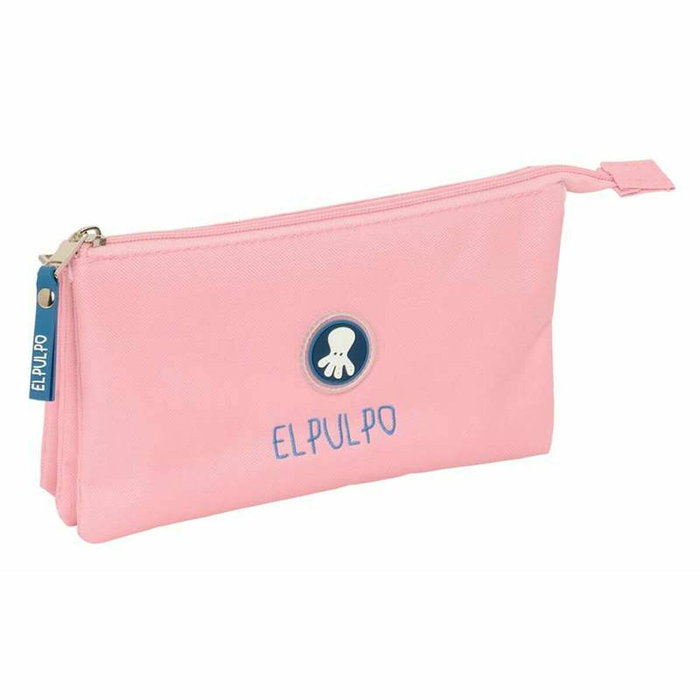 Safta Portatodo Triple El Pulpo Rosa 22x12x3 cm Safta Portatodo Triple El Pulpo Rosa 22x12x3 cm
