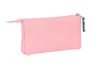 Safta Portatodo Triple El Pulpo Rosa 22x12x3 cm