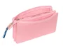 Safta Portatodo Triple El Pulpo Rosa 22x12x3 cm