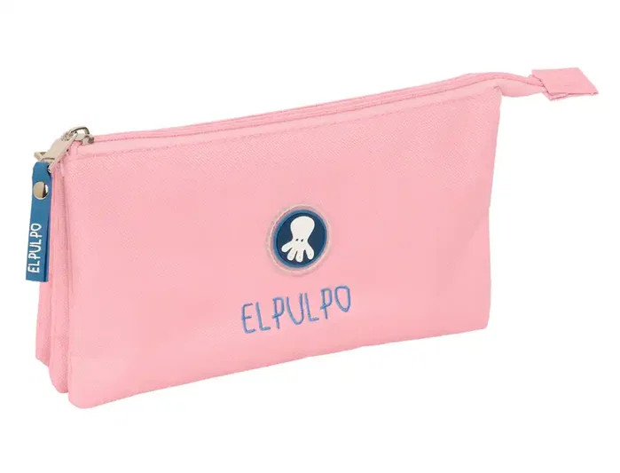 Safta Portatodo Triple El Pulpo Rosa 22x12x3 cm Safta Portatodo Triple El Pulpo Rosa 22x12x3 cm