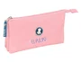 Safta Portatodo Triple El Pulpo Rosa 22x12x3 cm