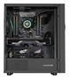GENESIS 605F Midi Tower Negro PC Juego ATX Micro-ATX Mini-ITX con Ventana de Vidrio Templado y Filtro Anti-polvo