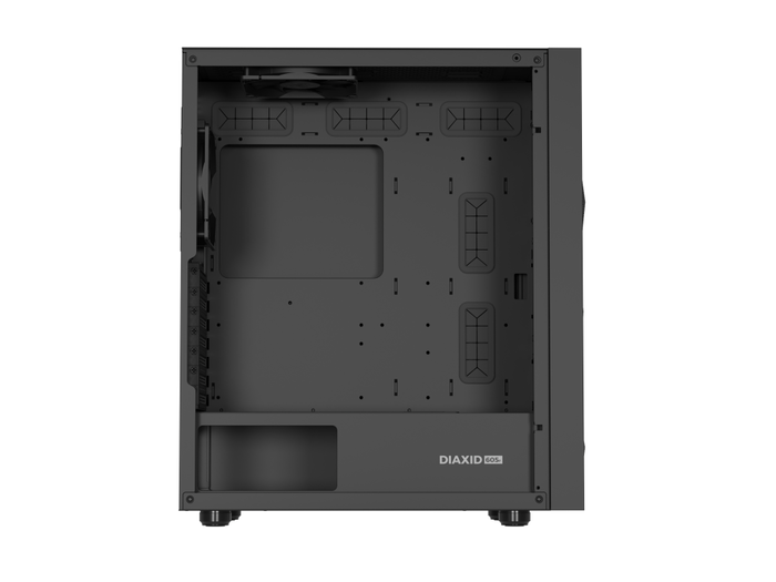 GENESIS 605F Midi Tower Negro PC Juego ATX Micro-ATX Mini-ITX con Ventana de Vidrio Templado y Filtro Anti-polvo
