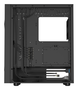 GENESIS 605F Midi Tower Negro PC Juego ATX Micro-ATX Mini-ITX con Ventana de Vidrio Templado y Filtro Anti-polvo