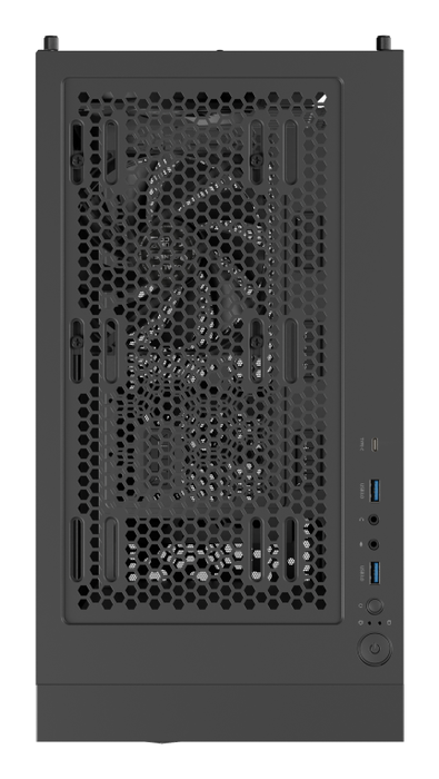 GENESIS 605F Midi Tower Negro PC Juego ATX Micro-ATX Mini-ITX con Ventana de Vidrio Templado y Filtro Anti-polvo
