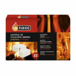 Flower Okfuego Pastillas de Encendido Blancas 32 Unidades