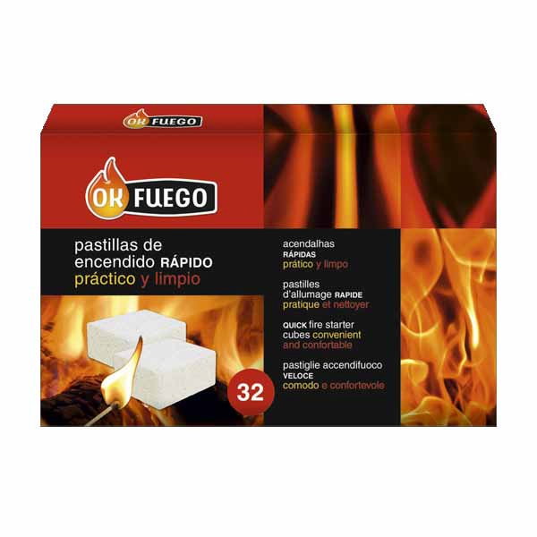 Flower Okfuego Pastillas de Encendido Blancas 32 Unidades Flower Okfuego Pastillas de Encendido Blancas 32 Unidades