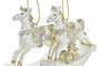 DKD Home Decor Decoración Colgante de Resina Caballo Surtido 8x2x8 cm
