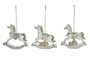 DKD Home Decor Decoración Colgante de Resina Caballo Surtido 8x2x8 cm