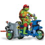 Famosa Figuras Tortugas Ninja con Vehículo (Moto Sidecar o Moto Batalla) 33x19 cm - Modelos Surtidos