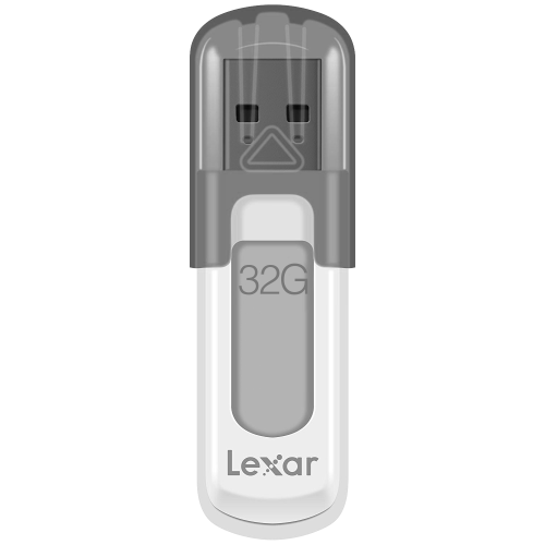 Lexar JumpDrive V100 32 GB USB 3.2 Gen 1 Gris, Blanco Lexar JumpDrive V100 32 GB USB 3.2 Gen 1 Gris, Blanco