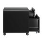 LogiLink Archivador móvil de 2 cajones con cerradura, negro