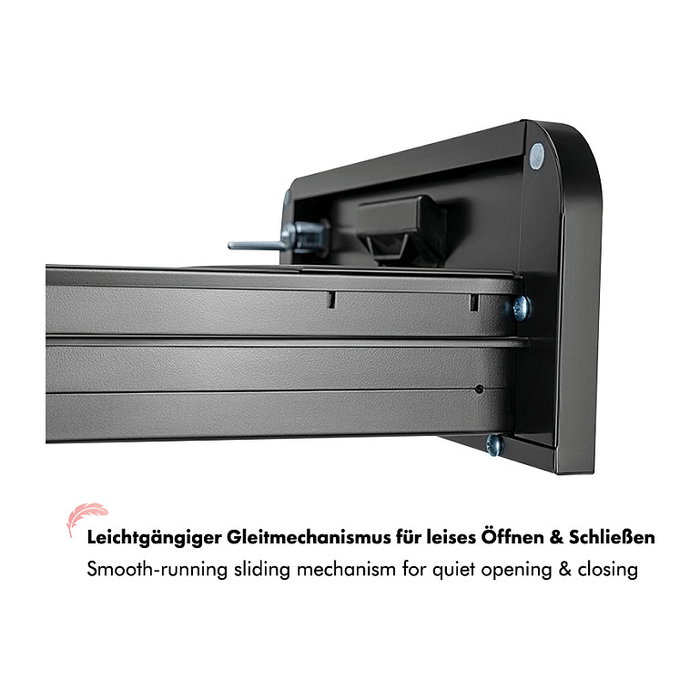 LogiLink Archivador móvil de 2 cajones con cerradura, negro