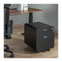 LogiLink Archivador móvil de 2 cajones con cerradura, negro