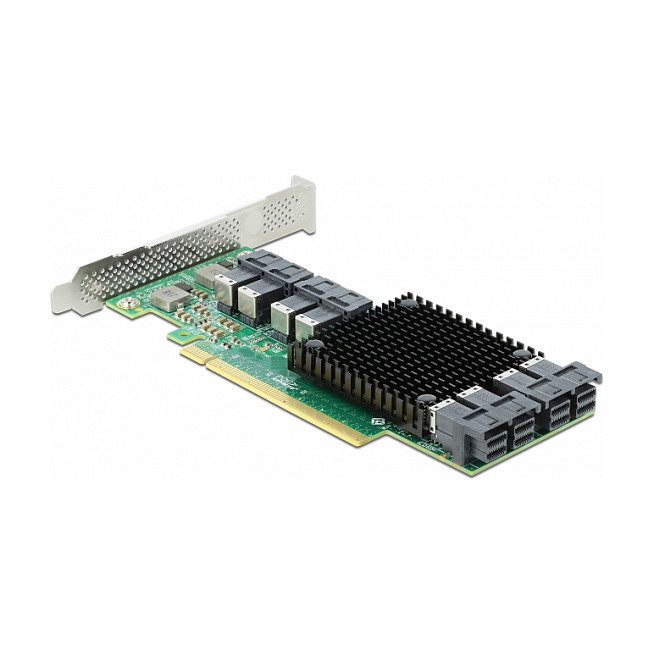 DeLOCK Tarjeta de expansión PCIe 3.0 x16 a 8 x interna NVMe SFF-8643 (Mini-SAS), perfil bajo, pasiva, 32 Gbit/s DeLOCK Tarjeta de expansión PCIe 3.0 x16 a 8 x interna NVMe SFF-8643 (Mini-SAS), perfil bajo, pasiva, 32 Gbit/s