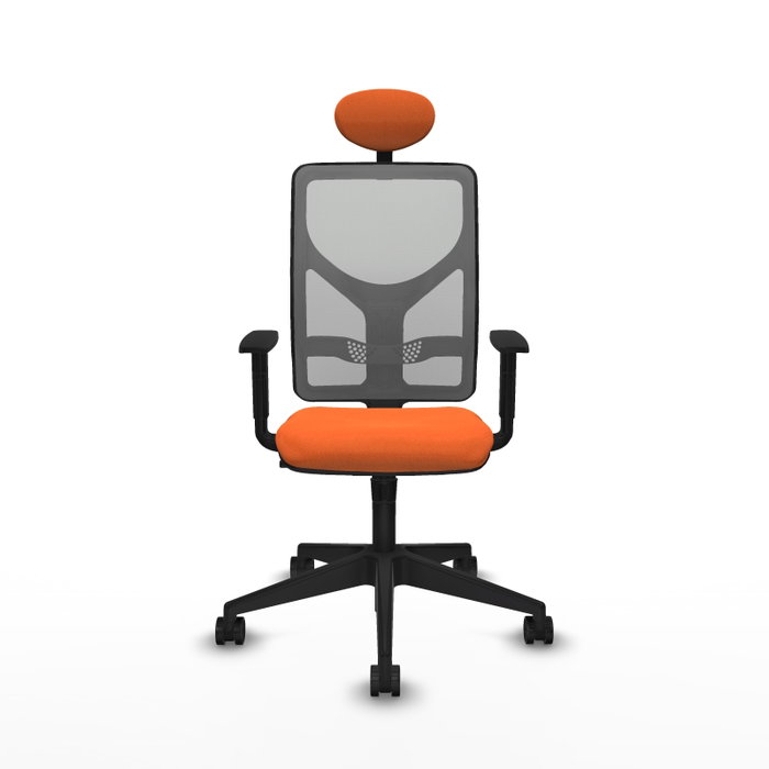 PIQUERAS Y CRESPO Silla de oficina Motilla con mecanismo Sincro Naranja y Gris PIQUERAS Y CRESPO Silla de oficina Motilla con mecanismo Sincro Naranja y Gris