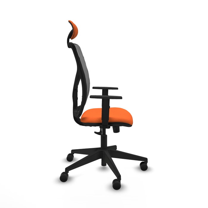 PIQUERAS Y CRESPO Silla de oficina Motilla con mecanismo Sincro Naranja y Gris PIQUERAS Y CRESPO Silla de oficina Motilla con mecanismo Sincro Naranja y Gris