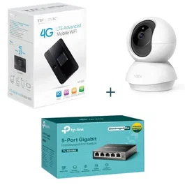 TP-Link Bundle Cámara M7350 + SG105E + TC72