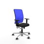 PIQUERAS Y CRESPO Silla de oficina Motilla con mecanismo Sincro/Traslack Azul y Negro
