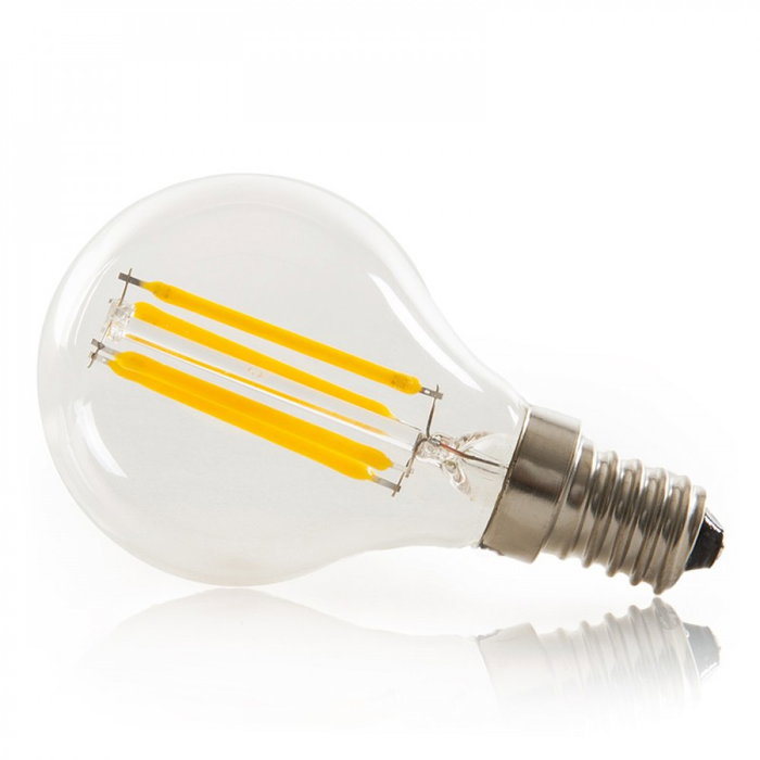 Bombilla LED Filamento G45 E14 4W 288Lm 2000K