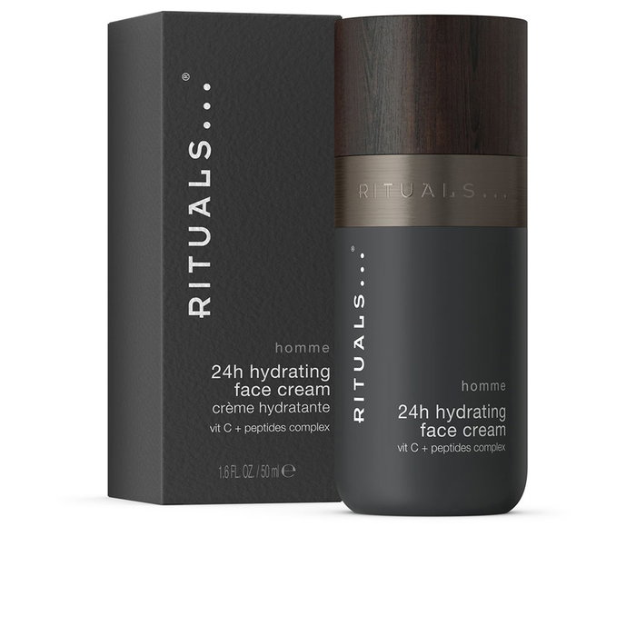Rituals Homme Crema Facial 24h Hidratante Antiedad con Vitamina C y Péptidos - 50 ml Rituals Homme Crema Facial 24h Hidratante Antiedad con Vitamina C y Péptidos - 50 ml